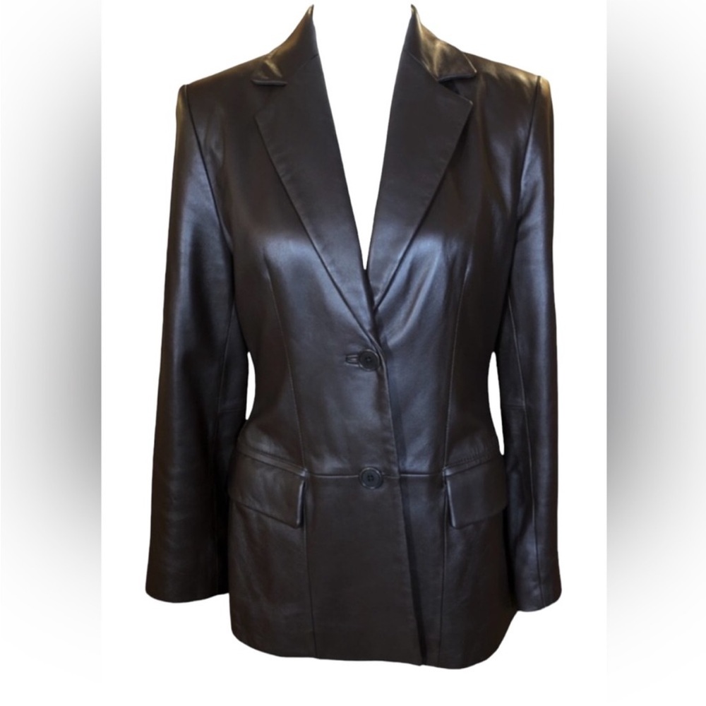 Vintage Lord & Taylor Lambskin Leather Coat
Dark Brown